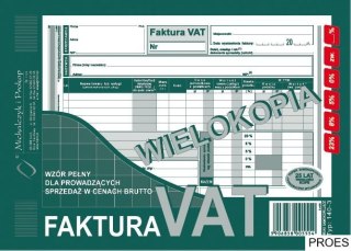 140-3N/E Faktura VAT A5brut. wielokopia MICHALCZYK I PROKOP