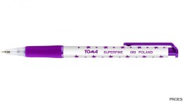 Długopis AUTOMAT SUPERFINE z supercienką końcówką, 0,5mm fioletowy TO-069 Toma