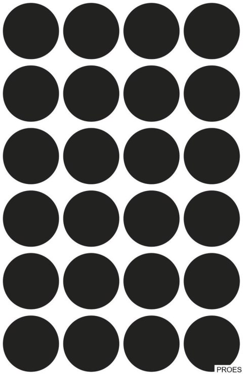 Kółka do zaznaczania 3003 Q18 mm 4 ark. trwałe czarne Avery Zweckform