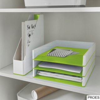 Półka na dokumenty Leitz WOW dwukolorowa, zielona 53611054