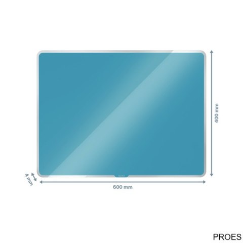 Szklana tablica magnetyczna Leitz Cosy 60x40cm, niebieska 70420061