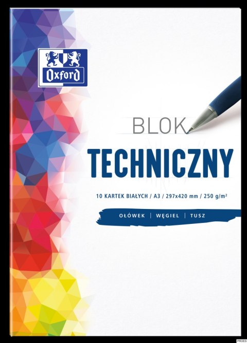 Blok techniczny OXFORD A3 10k 250G biały 400093232