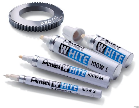 Marker olejowy biały biały X100W-L-W PENTEL Marker olejowy biały biały X100W-L-W PENTEL