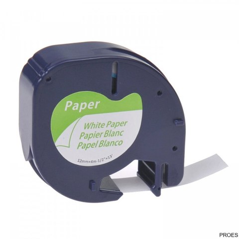 Taśma DYMO 12mm/4m - papierowa, biały S0721510 Taśma DYMO 12mm/4m - papierowa, biały S0721510