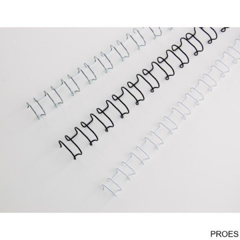 Grzbiety drutowe GBC A4 21L 6mm SLV (100szt) IB160431 (X)