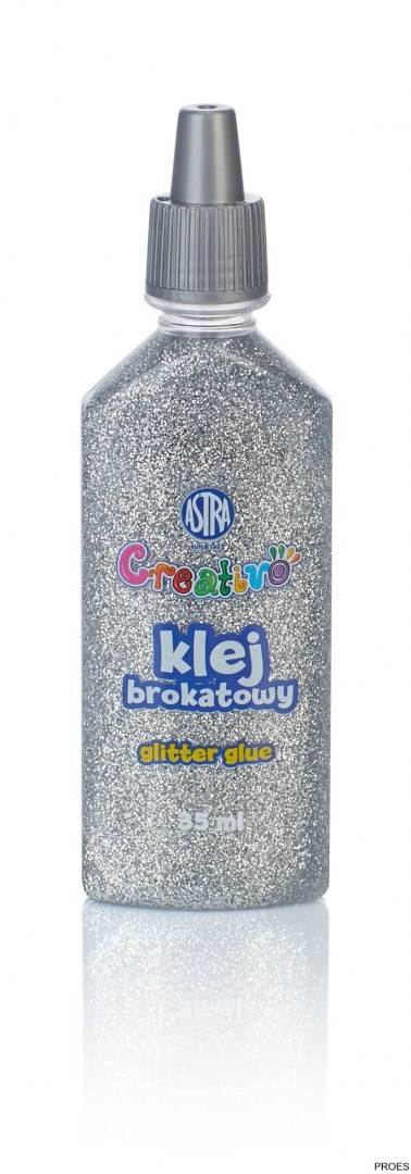 Klej brokatowy 35 ml złoty i srebrny - display 24 sztuki ASTRA, 332118001 Klej brokatowy 35 ml złoty i srebrny - display 24 sztuki ASTRA, 332118001