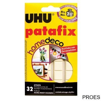 Masa samop.PATAFIX HOMEDECO UHU 40015 do 2kg (32kwadraty)