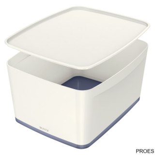 Pojemnik MyBOX duży z pokrywką biało-szary LEITZ 52161001