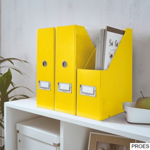 Pudło na czasopisma Leitz C&S WOW, żółte 60470016 Pudło na czasopisma Leitz C&S WOW, żółte 60470016