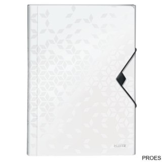 Teczka z 6 przegródkami PP Leitz WOW, biała 45890001 -a