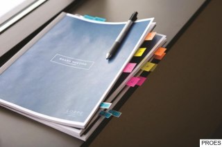 Zakładki indeksujące POST-IT (680-23), PP, 25,4x43,2mm, 50 kart., jaskrawoniebieskie