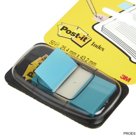 Zakładki indeksujące POST-IT (680-23), PP, 25,4x43,2mm, 50 kart., jaskrawoniebieskie Zakładki indeksujące POST-IT (680-23), PP, 25,4x43,2mm, 50 kart., jaskrawoniebieskie
