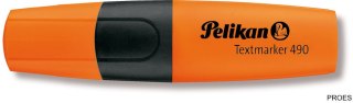 Zakreślacz Textmarker pomarańcz 490 PN963090 940403 PELIKAN