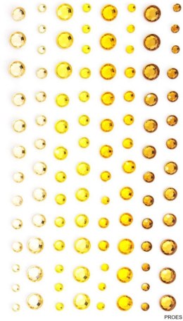 Kryształki samoprzylepne 3-6mm żółte (104) 251111 Galeria Papieru