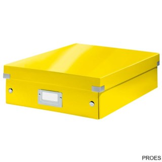Pudło z przegródkami Leitz C&S, średnie, żółte 60580016
