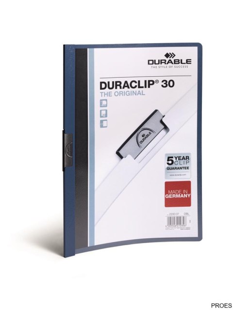 Skoroszyt DURABLE DURACLIP Original 30 granatowy 2200-07 Skoroszyt DURABLE DURACLIP Original 30 granatowy 2200-07