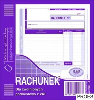 230-4 Rachunek MICHALCZYK&PROKOP 2/3 A5 80 kartek