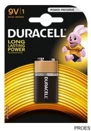 Bateria Basic 9V K1 DURACELL 4520117 6LR61