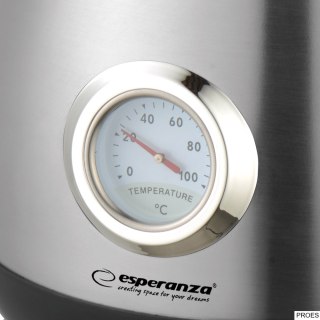Czajnik elektryczny z termometrem THAMES 1.7L srebrny EKK029 ESPERANZA