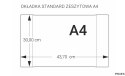 Okładka standard zeszytowa A4 - 300 (25) z kod. na szt. OZK-02 BIURFOL