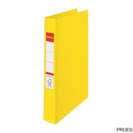 Segregator Esselte A4 z 2 kółkami, grzbiet 42 mm, żółty, , 14450