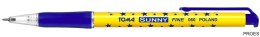 Długopis w gwiazdki AUTOMAT SUNNY z końcówką 0,7mm, niebieski TO-060 Toma