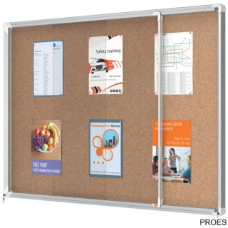 Gablota korkowa Nobo Premium Plus 18xA4 (drzwiczki przesówne) 1902575