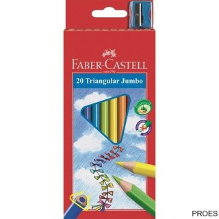Kredki trójkątne FABER-CASTELL Junior Grip 20 kolorów 116520 FC