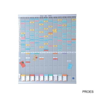 Planer roczny T-Card Nobo, 13 kolumn, 54 okienka 2911200