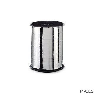 Wstążka błyszcząca srebrna 10mm x 225m (2szt)