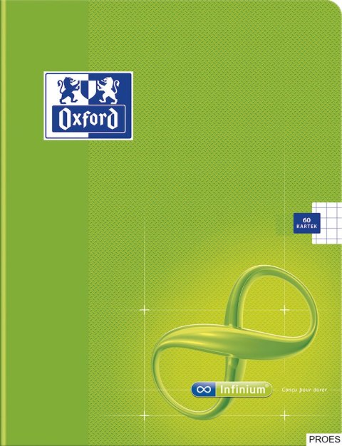 Zeszyt A5 60k, kratka z marginesem, OXFORD, INFINIUM 400026700 Zeszyt A5 60k, kratka z marginesem, OXFORD, INFINIUM 400026700