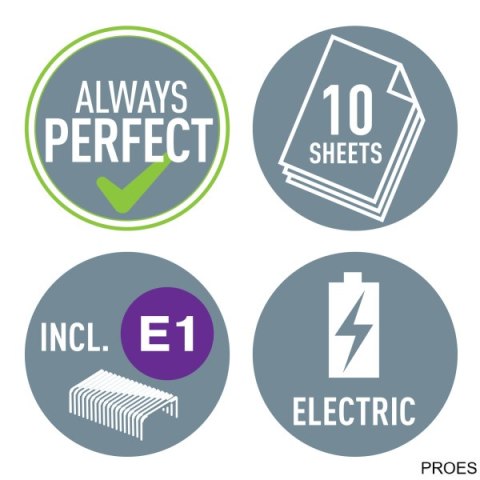Zszywacz elektryczny na baterie WOW, zielony, 3 lata gwarancji, 10 kartek 55661054