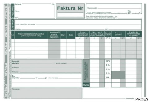 143-3E Faktura VAT MICHALCZYK&PROKOP A5 80 kartek 143-3E Faktura VAT MICHALCZYK&PROKOP A5 80 kartek