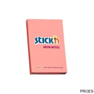 Bloczek STICKN 76x51mm różowy neon 100k 21162 STICKN