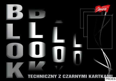 Blok tech czarny kar. A3 10kartek 180gr/m2 UNIPAP Blok tech czarny kar. A3 10kartek 180gr/m2 UNIPAP