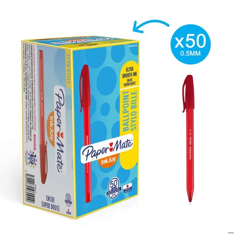 Długopis ze skuwką INKJOY 100 CAP M czerwony PAPER MATE S0957140 Długopis ze skuwką INKJOY 100 CAP M czerwony PAPER MATE S0957140