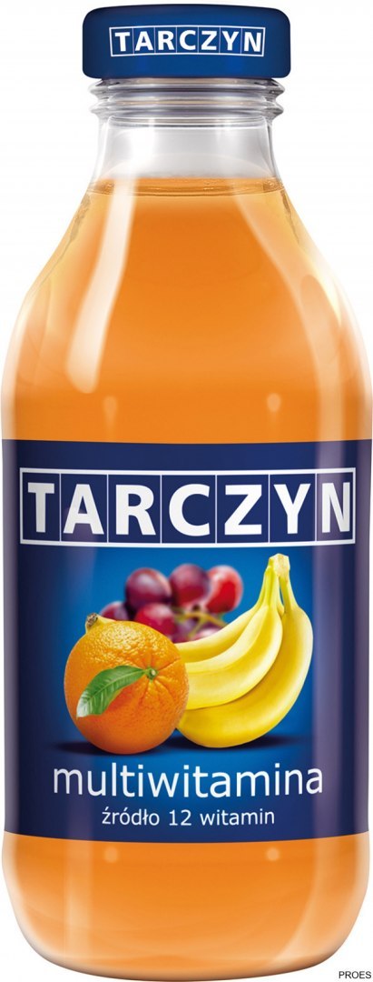 TARCZYN MULTIWITAMINA owoce pomarańczowe 300ml butelka szkło