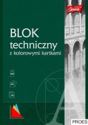 Blok techniczny kolor A4 10 kartek UNIPAP