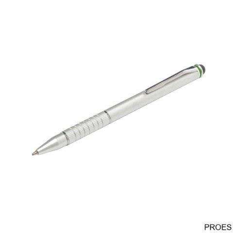 Długopis oraz rysik do urządzeń z dotykowym ekranem 2w1 Stylus, srebrny Leitz , 64150084