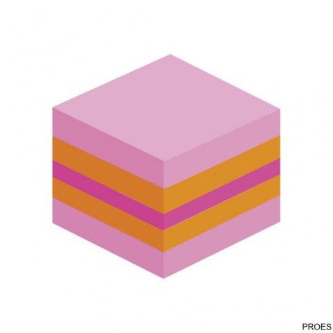 Mini Kostka samoprzylepna POST-IT_ (2051P), 51x51mm, 1x400 kart., różowa