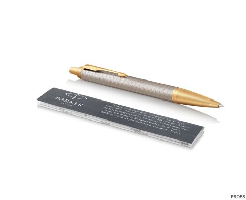 Długopis (niebieski wkład) PARKER IM PREMIUM WARM GREY GT 1931687, giftbox