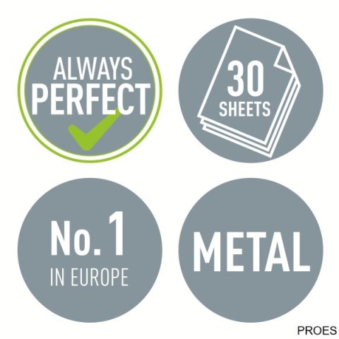 Dziurkacz duży metalowy Leitz, żółty, 10 lat gwarancji, 30 kartek 50081016 Dziurkacz duży metalowy Leitz, żółty, 10 lat gwarancji, 30 kartek 50081016