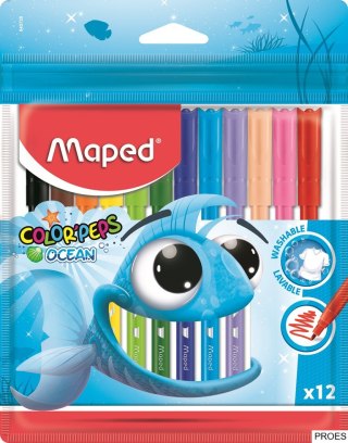 Flamastry COLORPEPS OCEAN 12 kolorów ETUI 845720 MAPED