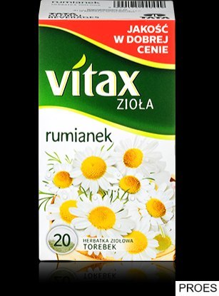 Herbata VITAX RUMIANEK 20t *1,5g ziołowa bez zawieszki