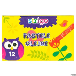 Pastele olejne 12 kolorów STRIGO SSC027
