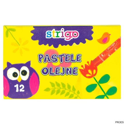 Pastele olejne 12 kolorów STRIGO SSC027