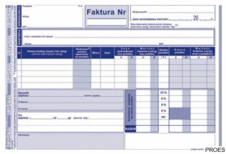 103-3E Faktura VAT netto (pełna) A5 oryginał+kopia MICHALCZYK i PROKOP