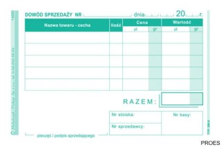 260-9 Dowód sprzedaży MICHALCZYK&PROKOP A7 80 kartek