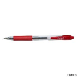 Długopis automat.D.RECT 294A czerwony 101322 LEVIATAN