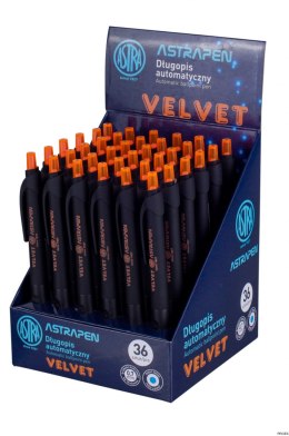 Długopis automatyczny Astra Pen Velvet z ergonomicznym uchwytem, display 36 sztuk, 201121002